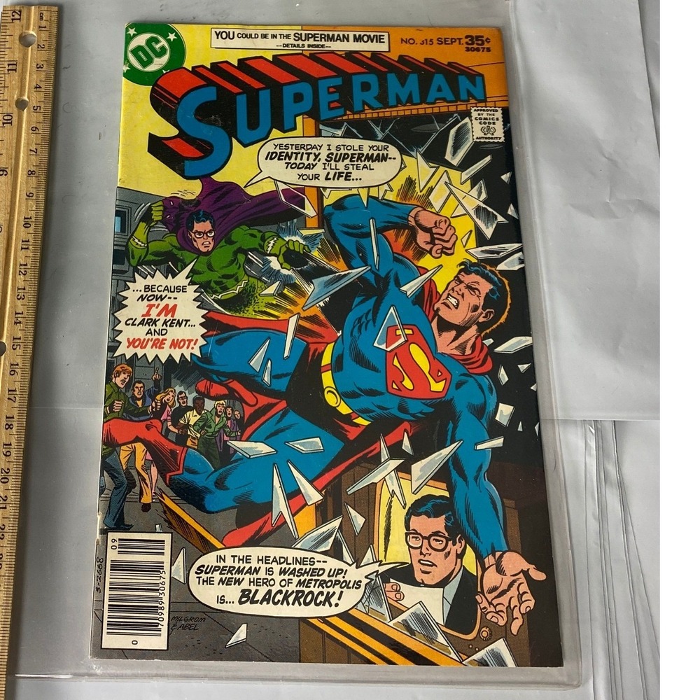 Superman #315 DC Comics Sept 1977 Blackrock Appearance